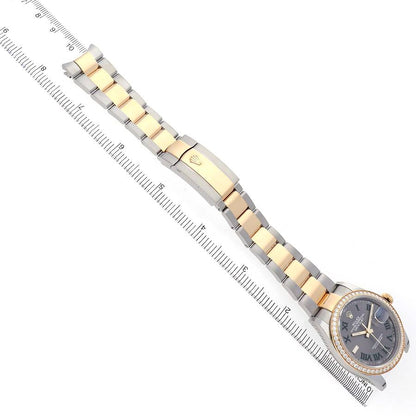 Rolex Datejust 36 Steel Yellow Gold Wimbledon Diamond Dial Watch