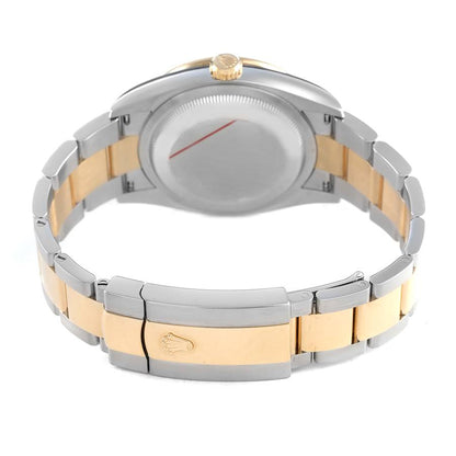 Rolex Datejust 36 Steel Yellow Gold Wimbledon Diamond Dial Watch