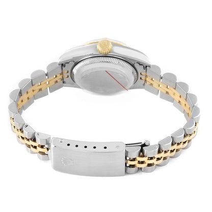 Rolex Datejust Champagne Roman Dial Steel Yellow Gold Ladies Watch