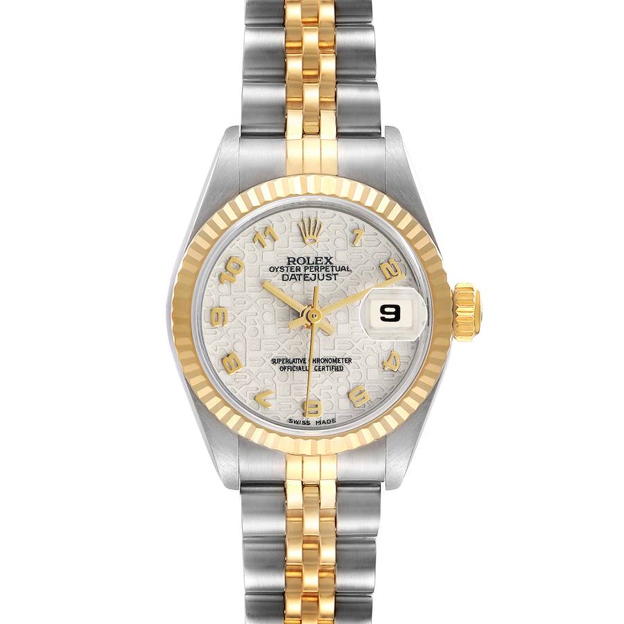 Rolex Datejust Ivory Anniversary Dial Steel Yellow Gold Ladies Watch