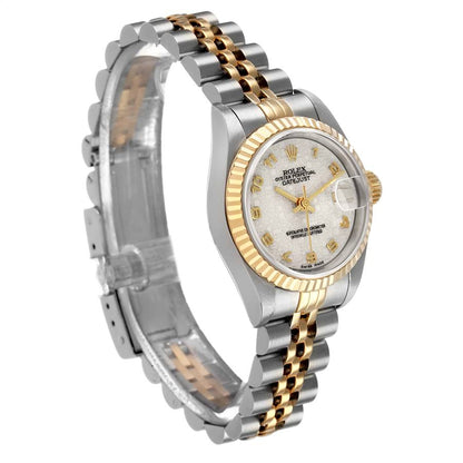 Rolex Datejust Ivory Anniversary Dial Steel Yellow Gold Ladies Watch