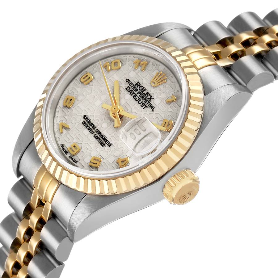 Rolex Datejust Ivory Anniversary Dial Steel Yellow Gold Ladies Watch