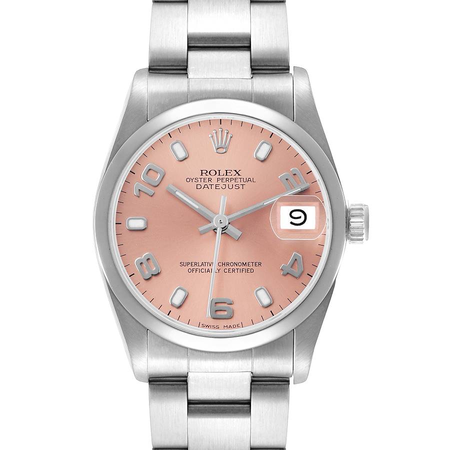 Rolex Datejust Midsize 31 Steel Salmon Dial Ladies Watch