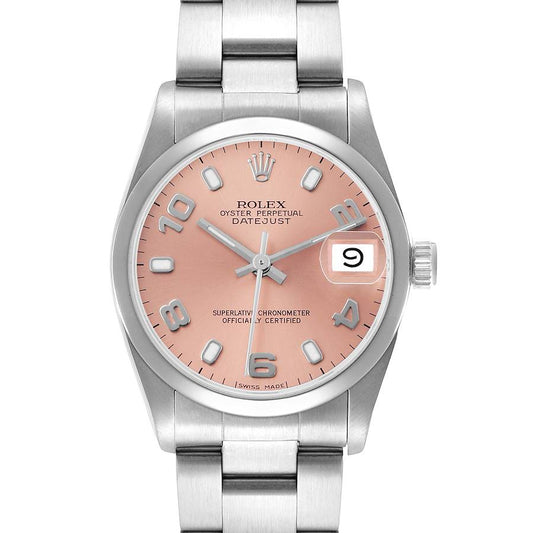 Rolex Datejust Midsize 31 Steel Salmon Dial Ladies Watch