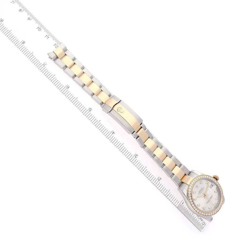 Rolex Datejust Midsize Steel Yellow Gold Diamond Ladies Watch