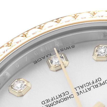 Rolex Datejust Midsize Steel Yellow Gold Diamond Ladies Watch