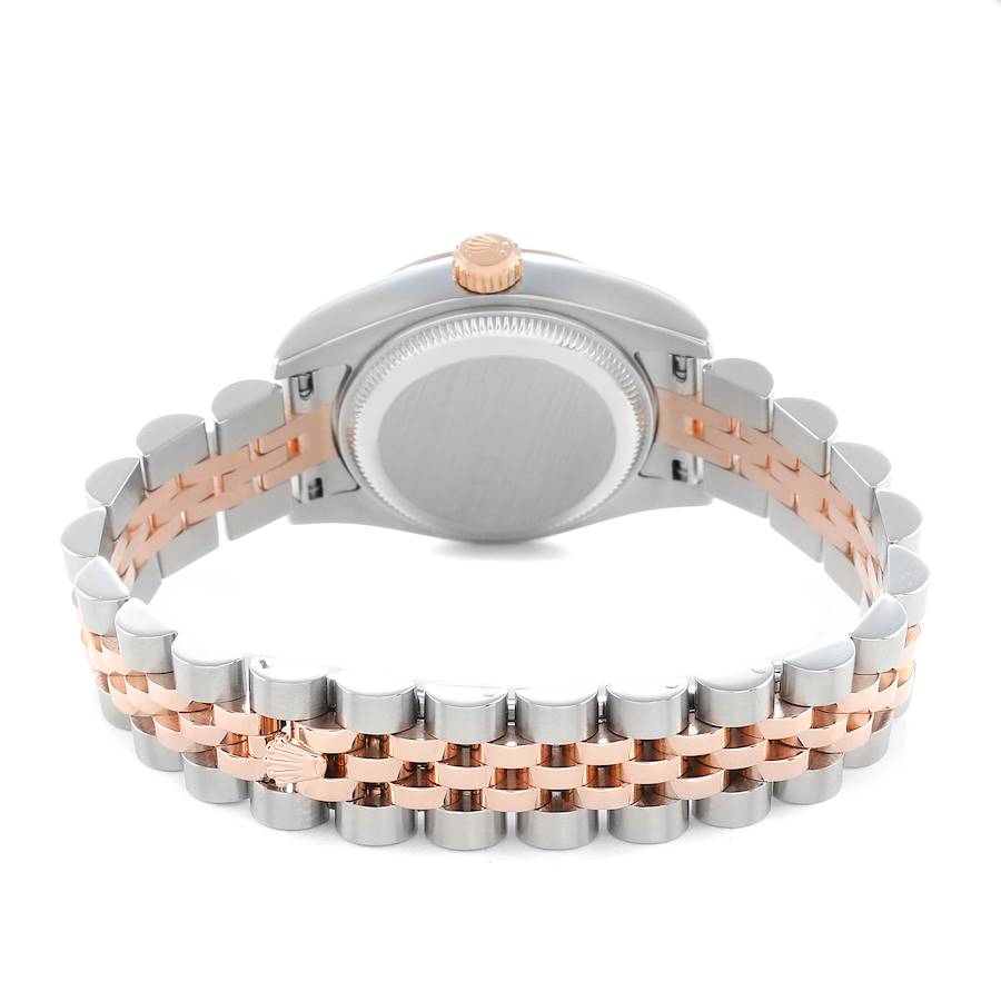 Rolex Datejust Steel Rose Gold Diamond Dial Ladies Watch