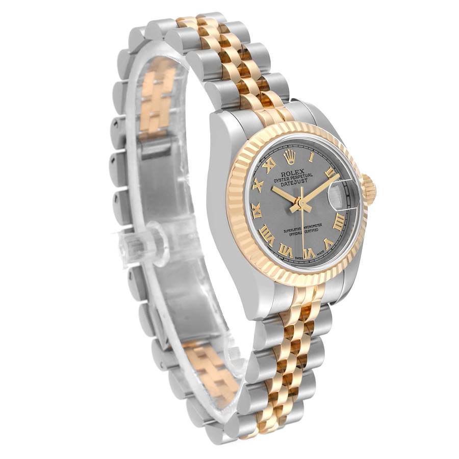 Rolex Datejust Steel Yellow Gold Slate Dial Ladies Watch