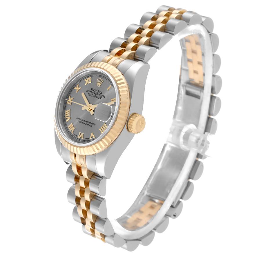 Rolex Datejust Steel Yellow Gold Slate Dial Ladies Watch