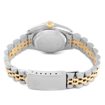 Rolex Datejust White Roman Dial Steel Yellow Gold Ladies Watch