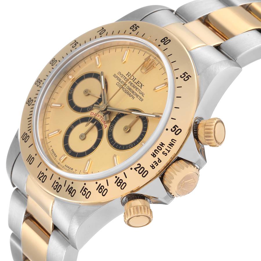 Rolex Daytona Inverted 6 Zenith Movement Steel Yellow Gold Mens Watch