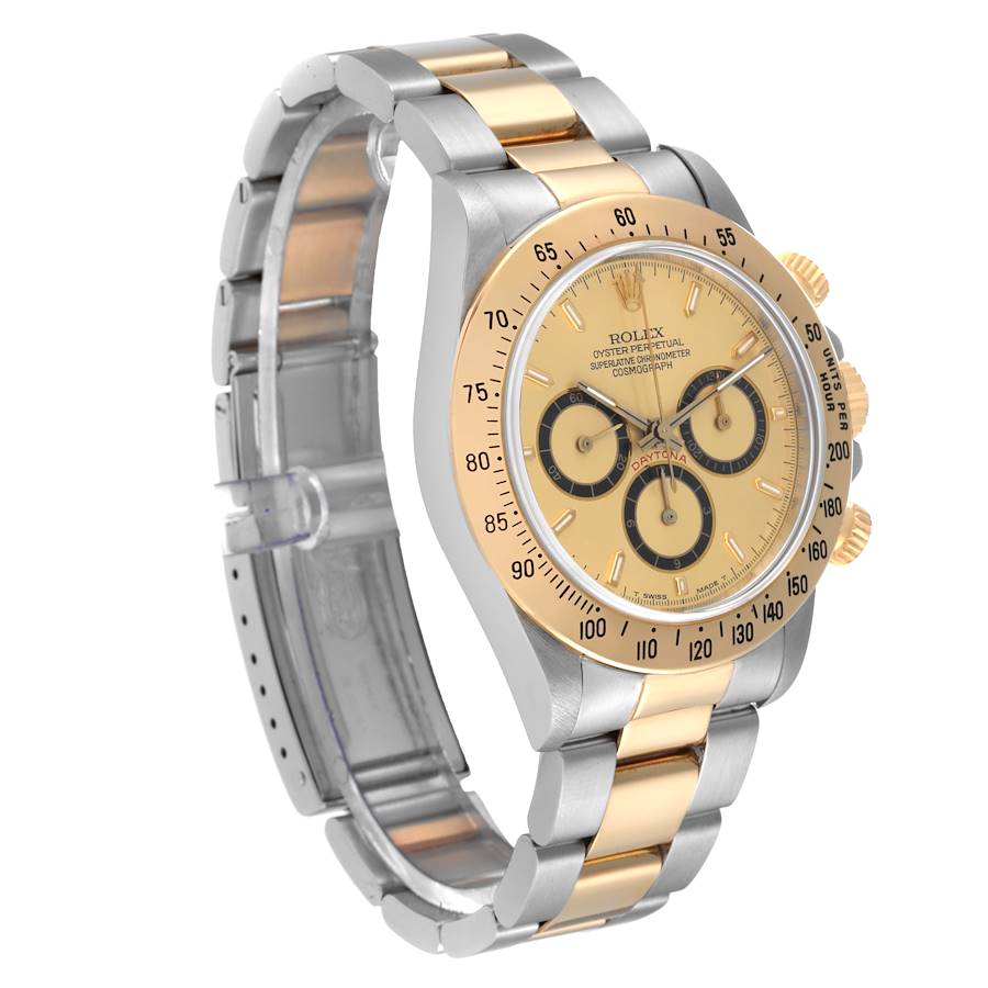 Rolex Daytona Inverted 6 Zenith Movement Steel Yellow Gold Mens Watch