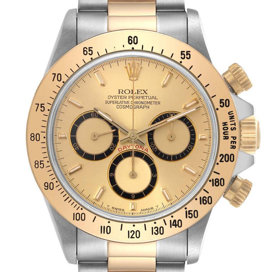 Rolex Daytona Inverted 6 Zenith Movement Steel Yellow Gold Mens Watch