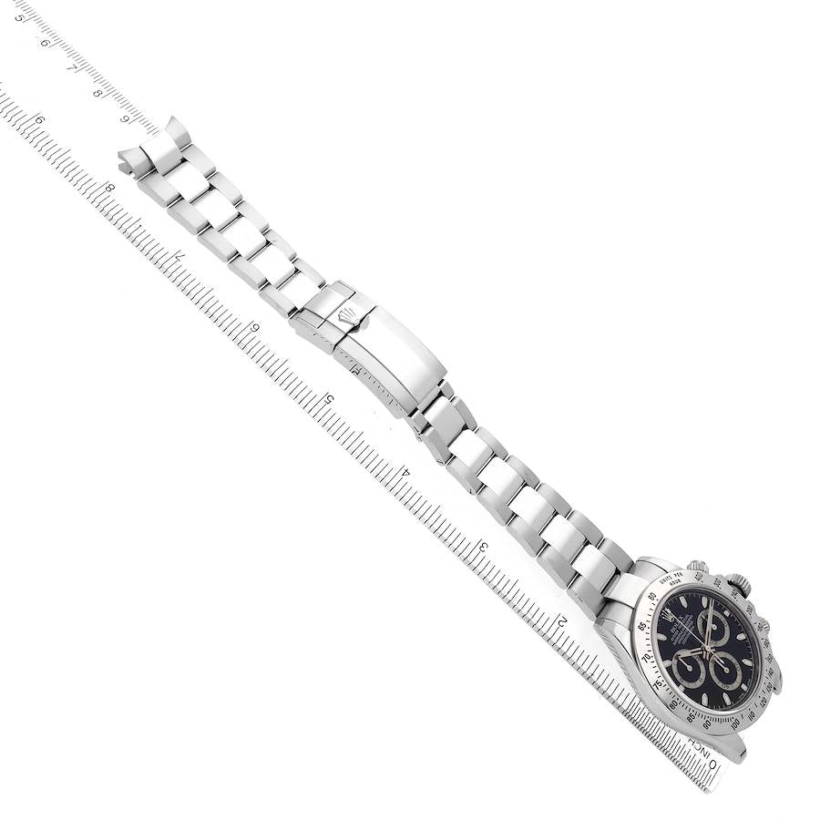 Rolex Daytona Steel Black Dial Mens Watch