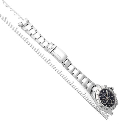 Rolex Daytona Steel Black Dial Mens Watch