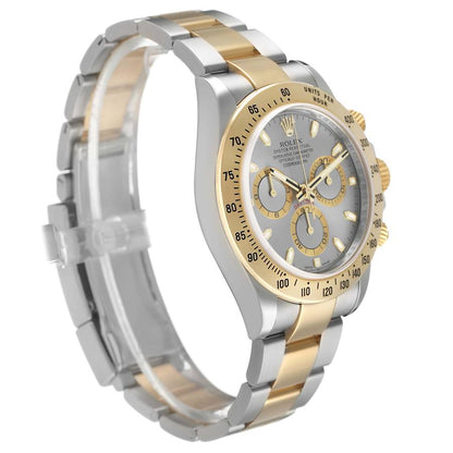 Rolex Daytona Steel Yellow Gold Silver Dial Mens Watch