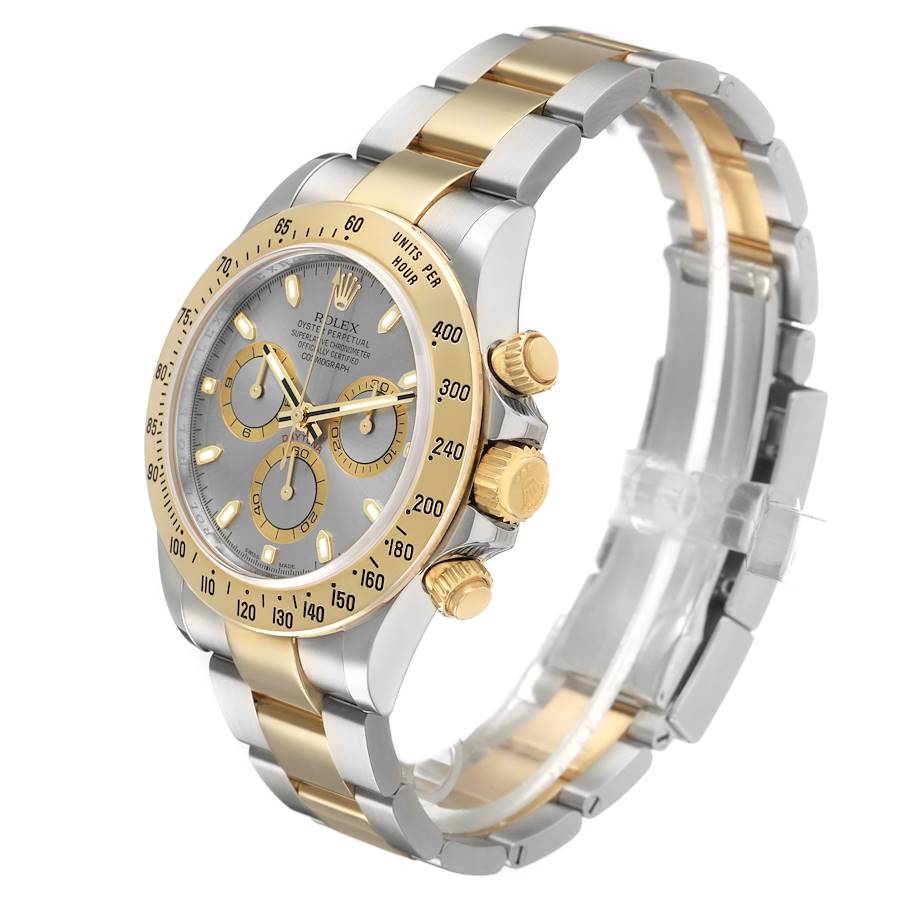 Rolex Daytona Steel Yellow Gold Silver Dial Mens Watch