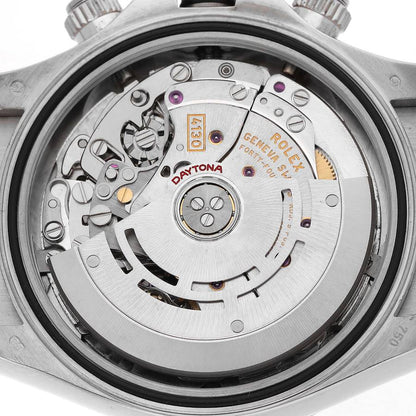 Rolex Daytona White Gold Silver Racing Dial Mens Watch