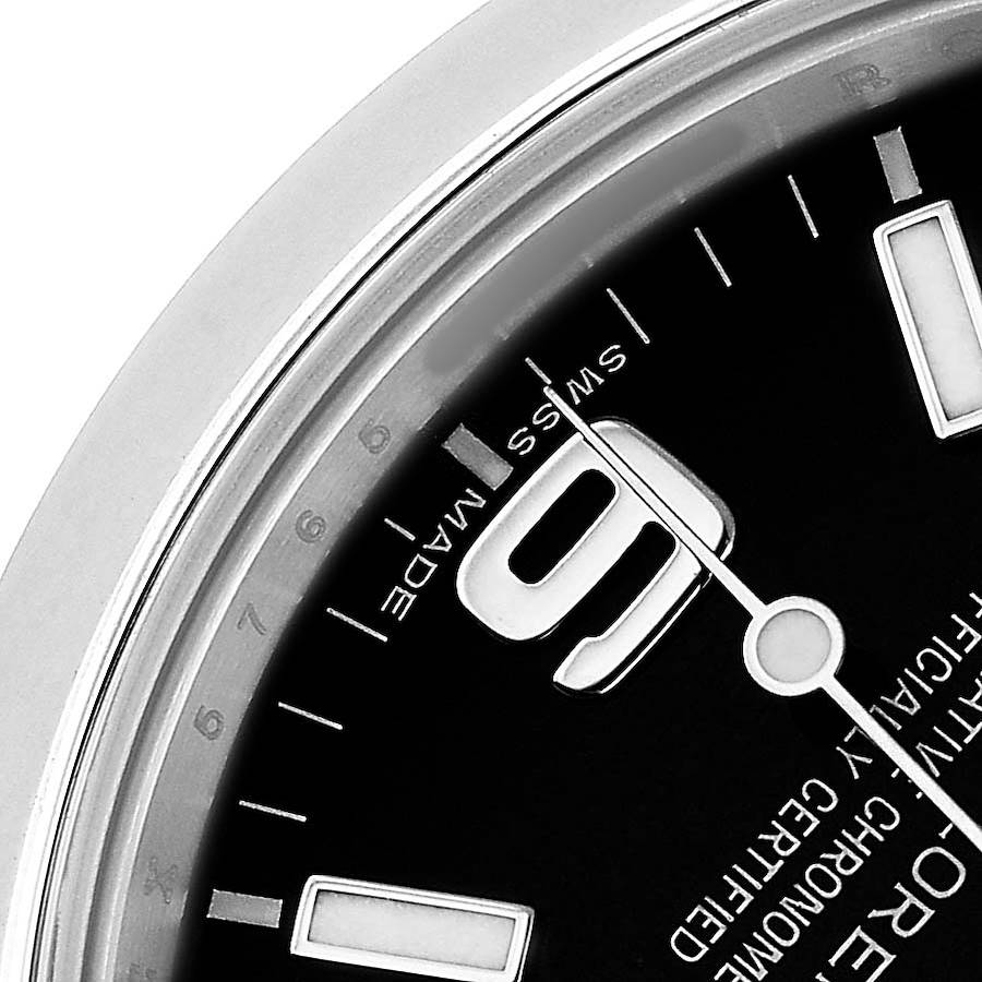 Rolex Explorer I 39 Steel Black Dial Mens Watch