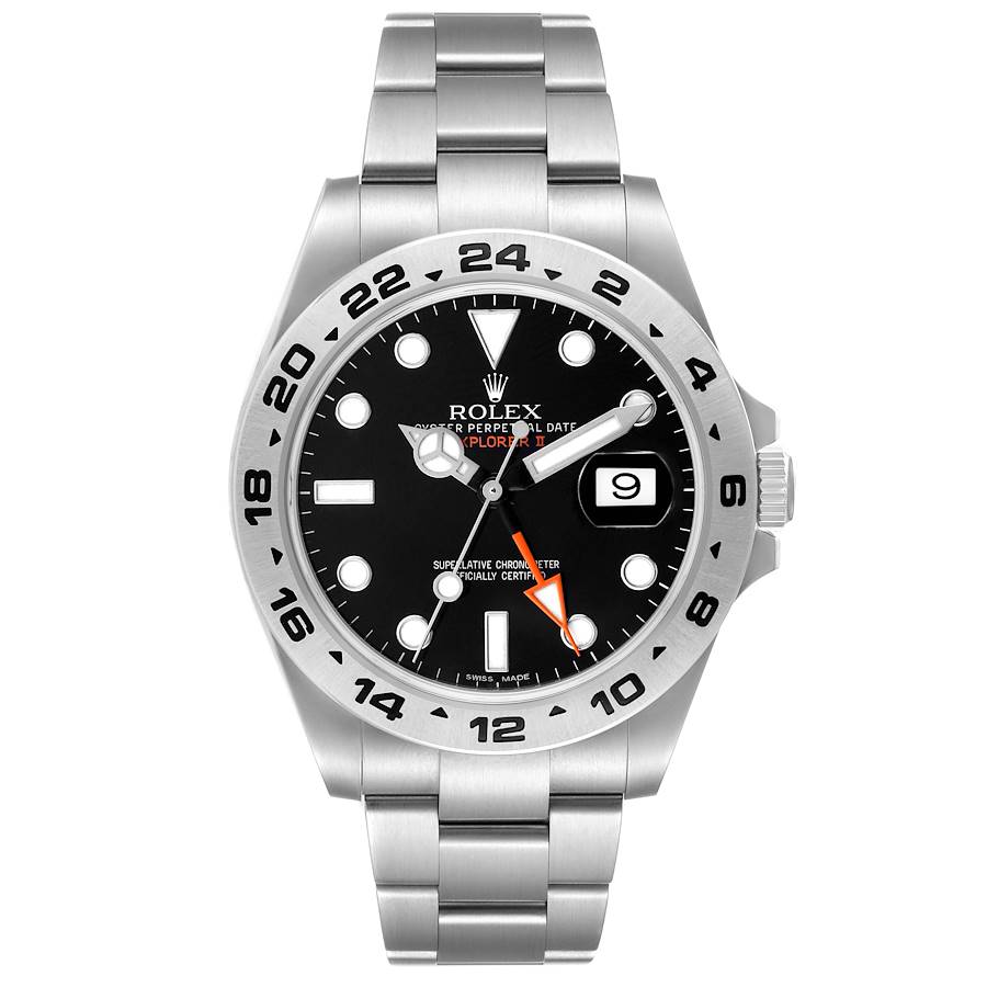 Rolex Explorer II 42 Steel Black Dial Mens Watch