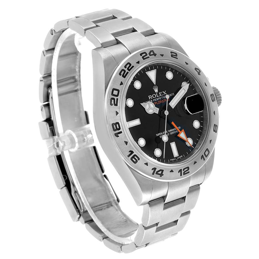 Rolex Explorer II 42 Steel Black Dial Mens Watch