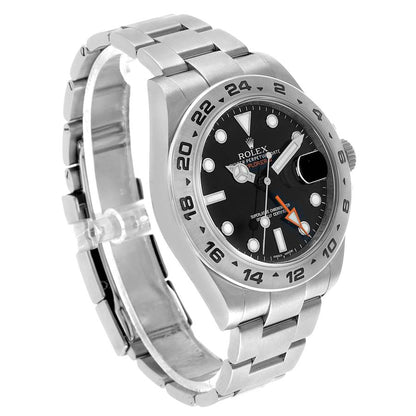 Rolex Explorer II 42 Steel Black Dial Mens Watch