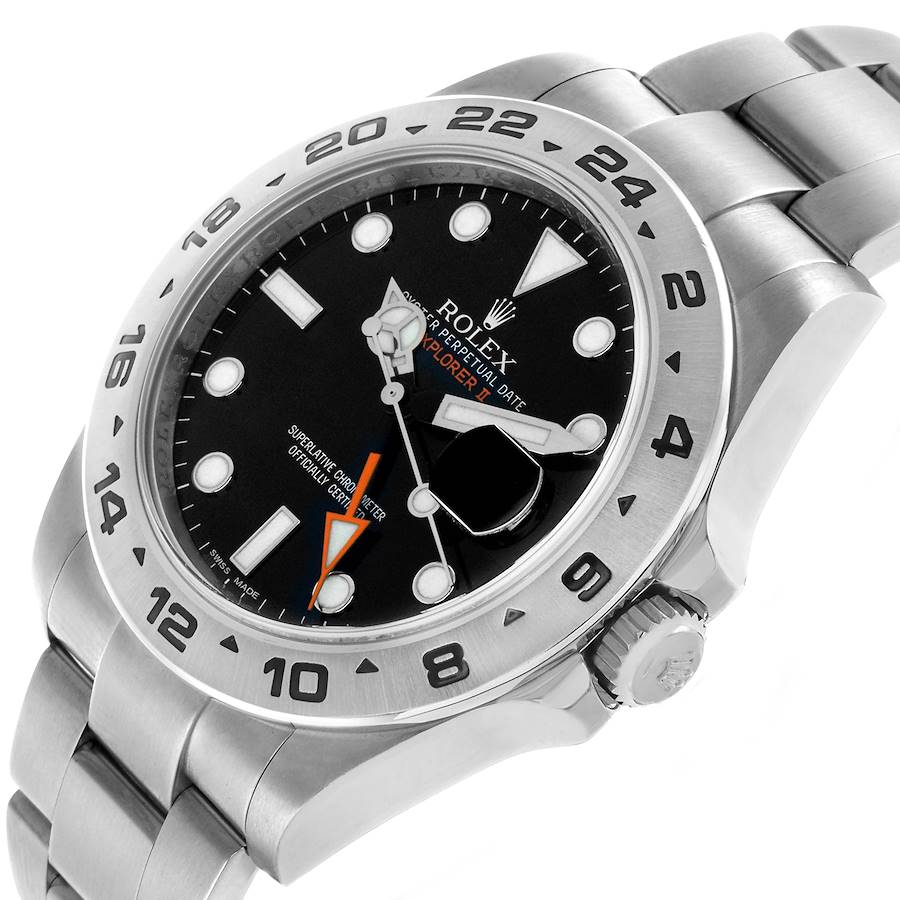Rolex Explorer II 42 Steel Black Dial Mens Watch