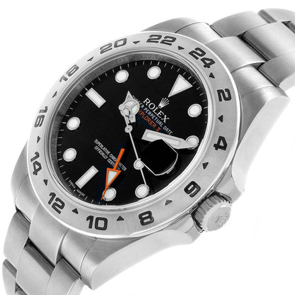 Rolex Explorer II 42 Steel Black Dial Mens Watch