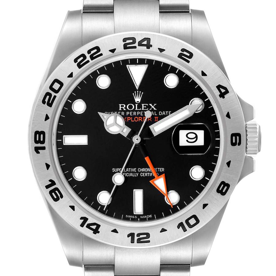 Rolex Explorer II 42 Steel Black Dial Mens Watch