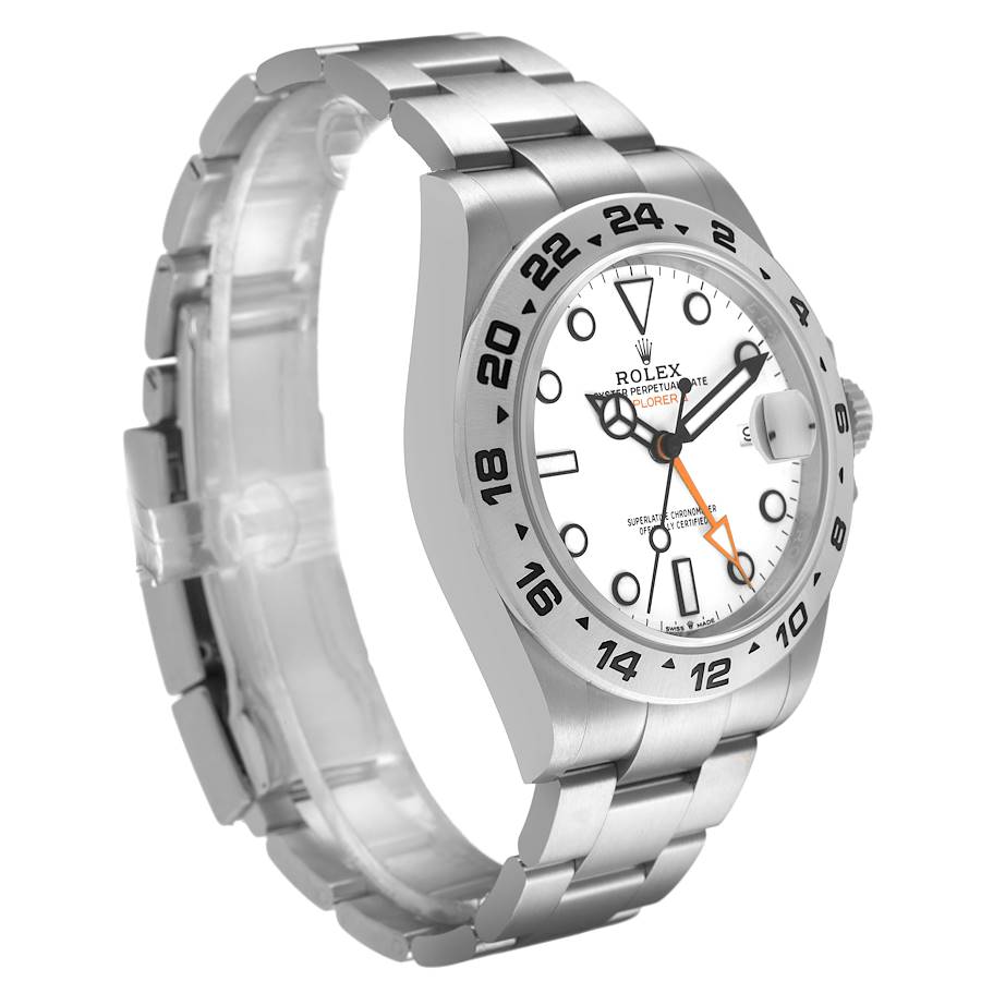 Rolex Explorer II 42 Steel Polar White Dial Mens Watch