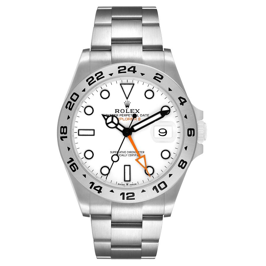 Rolex Explorer II 42 Steel Polar White Dial Mens Watch