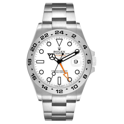 Rolex Explorer II 42 Steel Polar White Dial Mens Watch