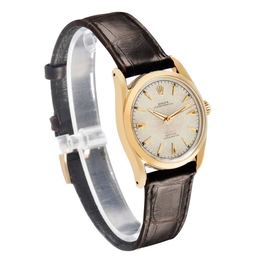 Rolex Oyster Perpetual 34 Super Oyster Yellow Gold Vintage Mens Watch