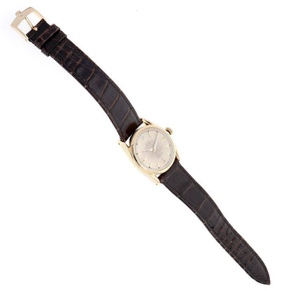 Rolex Oyster Perpetual 34 Super Oyster Yellow Gold Vintage Mens Watch