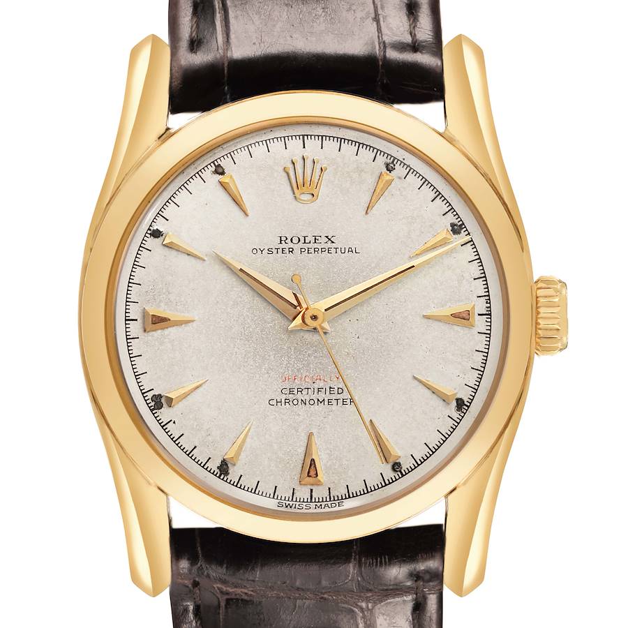 Rolex Oyster Perpetual 34 Super Oyster Yellow Gold Vintage Mens Watch