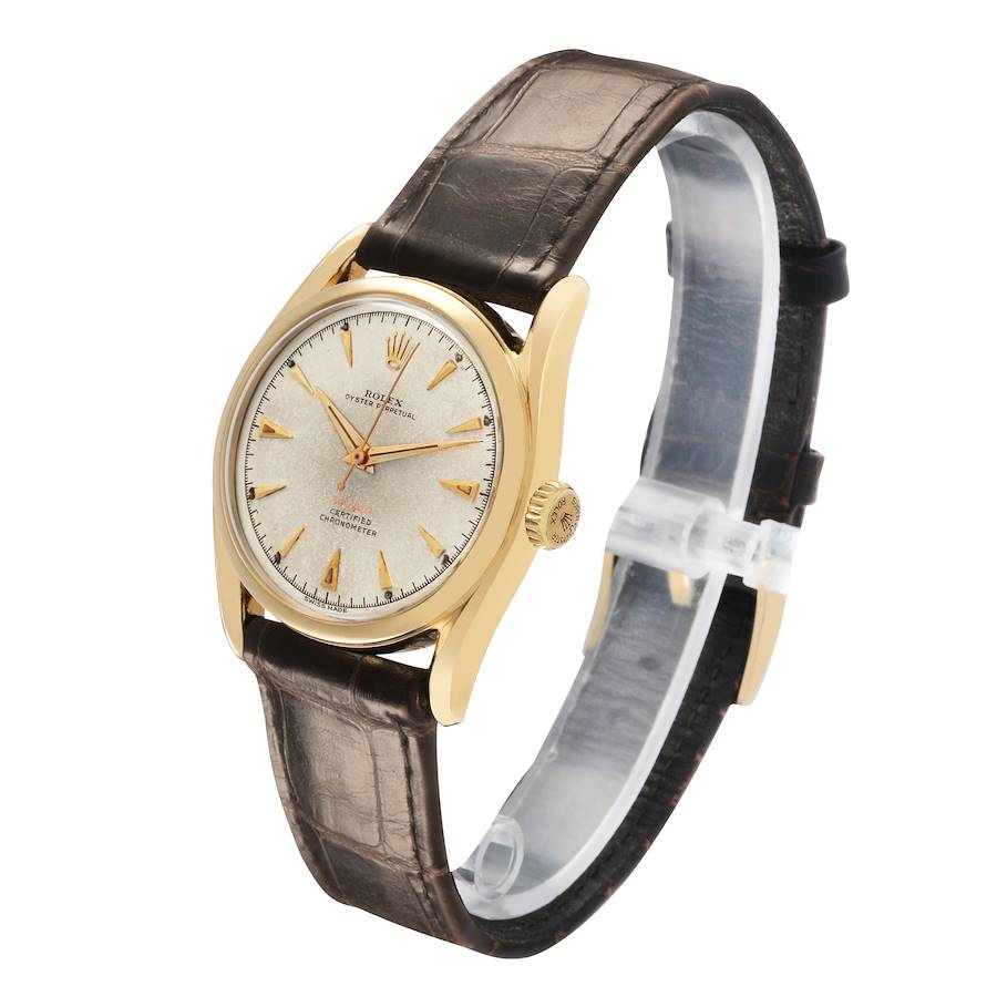 Rolex Oyster Perpetual 34 Super Oyster Yellow Gold Vintage Mens Watch