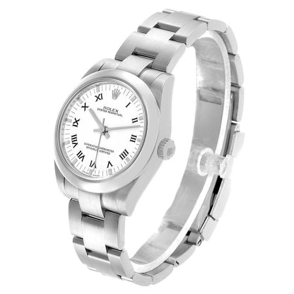 Rolex Oyster Perpetual Midsize 31 Steel White Dial Ladies Watch