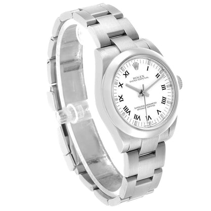 Rolex Oyster Perpetual Midsize 31 Steel White Dial Ladies Watch