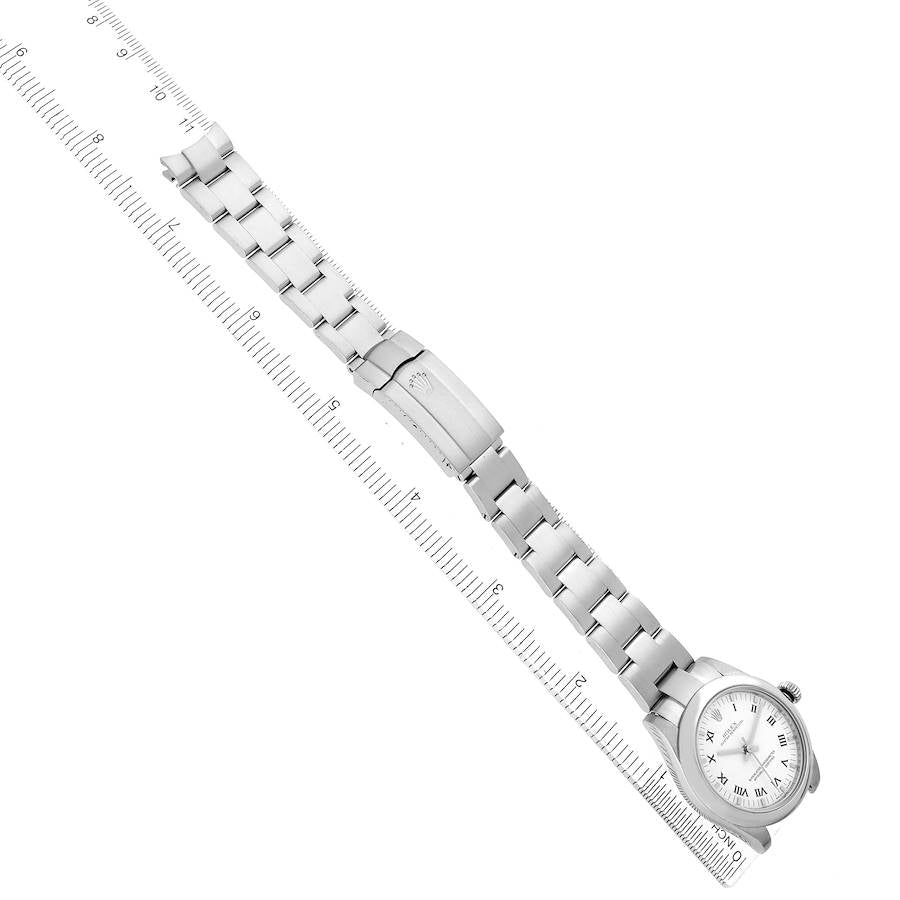 Rolex Oyster Perpetual Midsize 31 Steel White Dial Ladies Watch