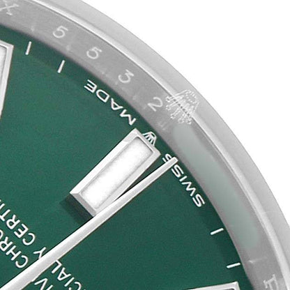 Rolex Oyster Perpetual Midsize Green Dial Steel Ladies Watch