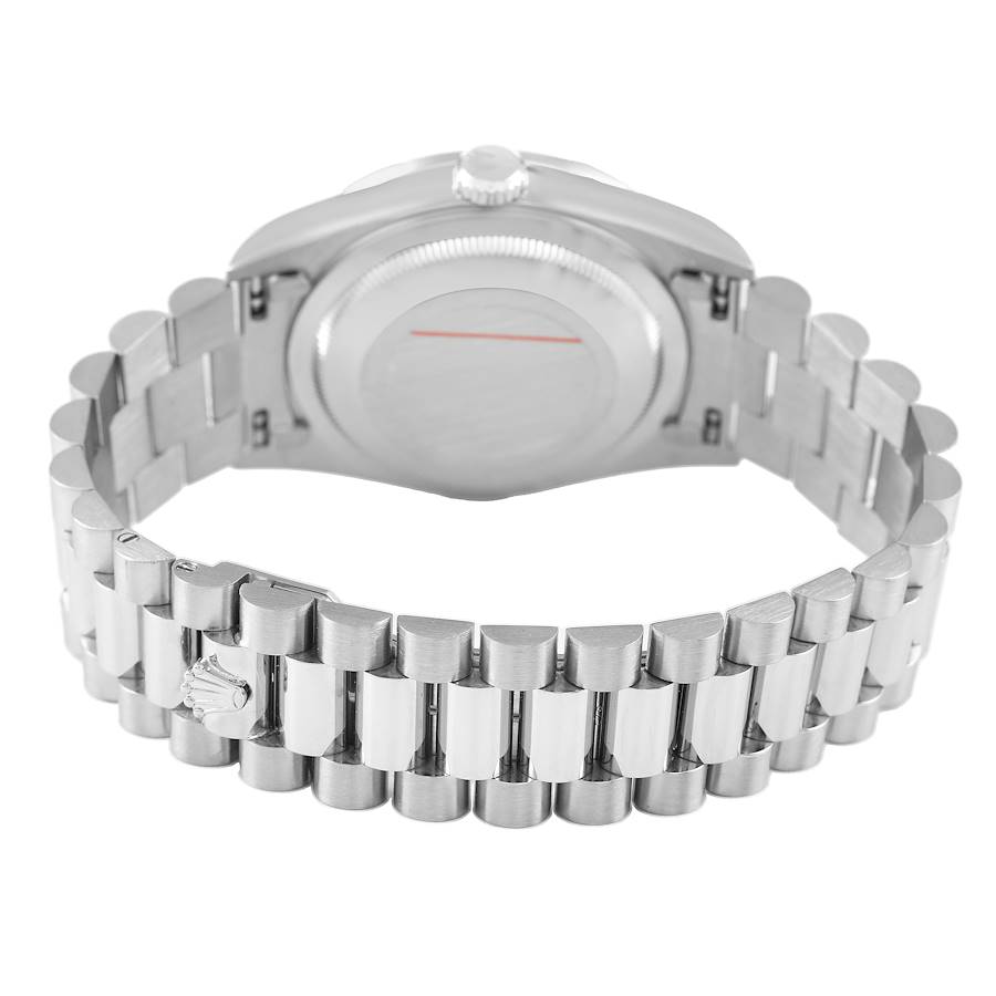 Rolex President Day-Date White Gold Diamond Dial Bezel Watch