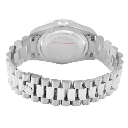 Rolex President Day-Date White Gold Diamond Dial Bezel Watch