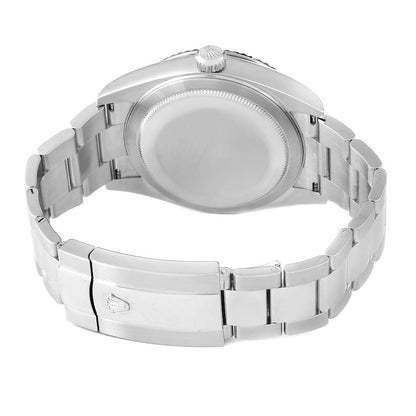 Rolex Sky-Dweller Steel White Gold Black Dial Mens Watch
