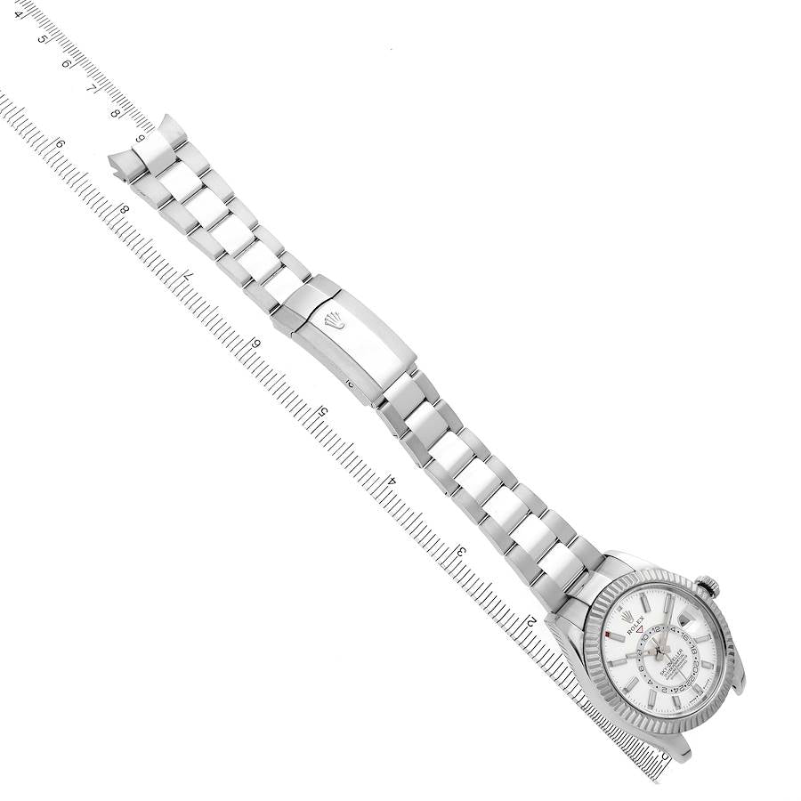 Rolex Sky-Dweller Steel White Gold White Dial Mens Watch
