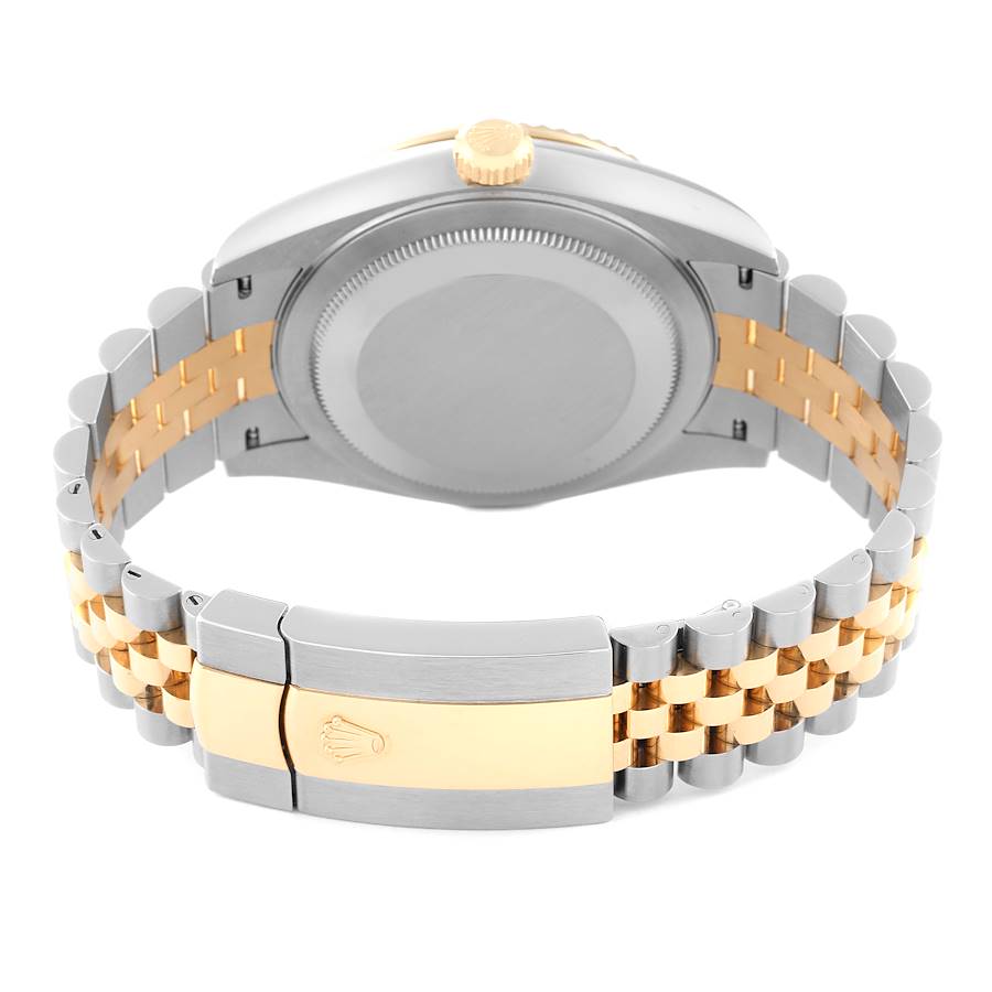 Rolex Sky Dweller Steel Yellow Gold Black Dial Mens Watch
