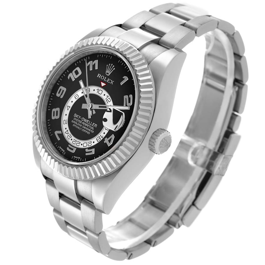 Rolex Sky-Dweller White Gold Black Dial Mens Watch