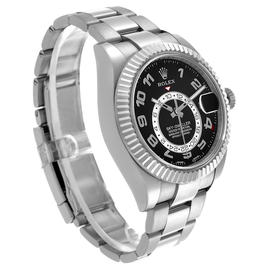 Rolex Sky-Dweller White Gold Black Dial Mens Watch