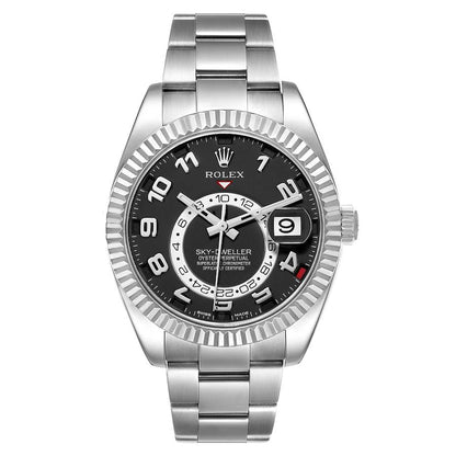 Rolex Sky-Dweller White Gold Black Dial Mens Watch