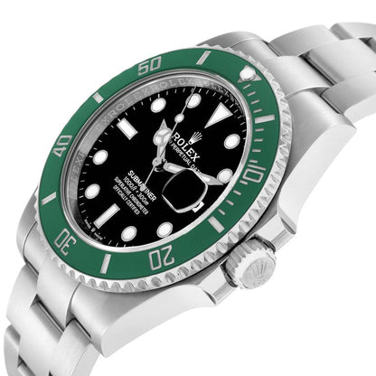 Rolex Submariner Starbucks Green Bezel Steel Mens Watch
