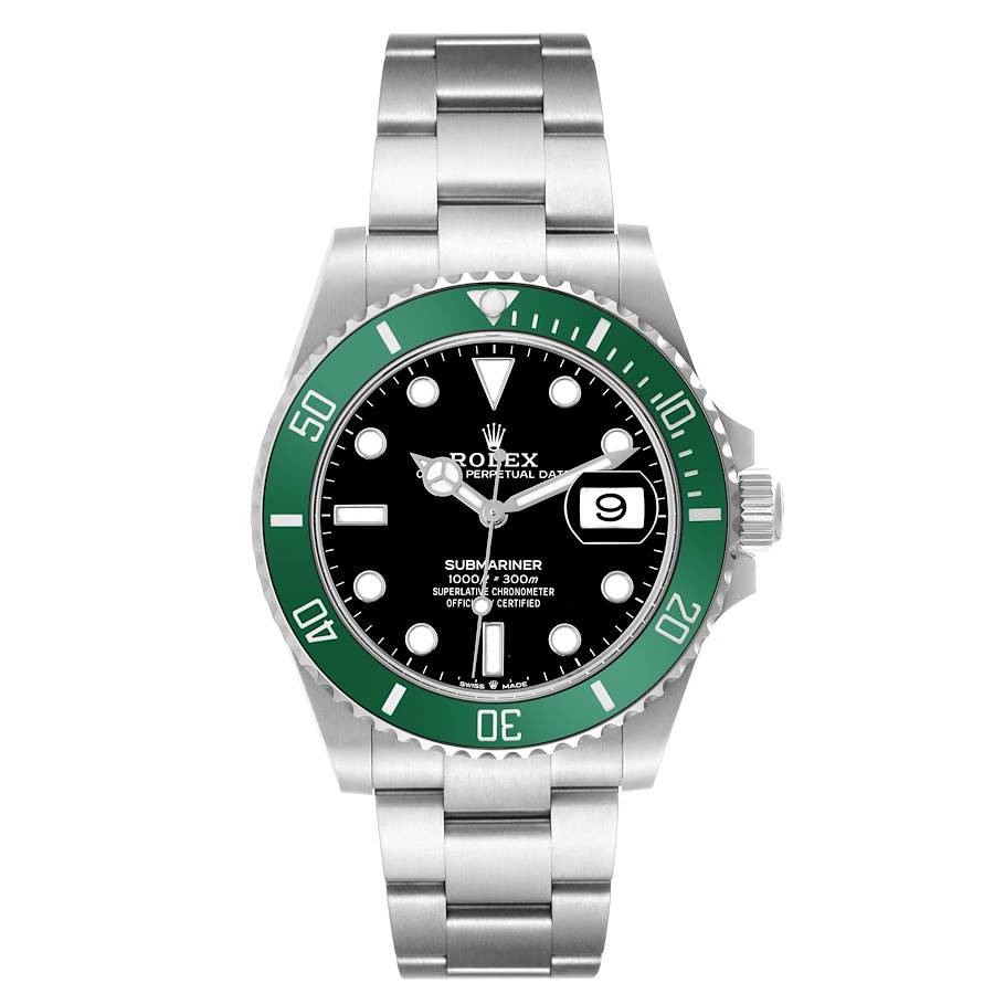 Rolex Submariner Starbucks Green Bezel Steel Mens Watch